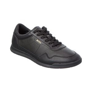Hugo Boss Titanium Leather Sneaker, Black